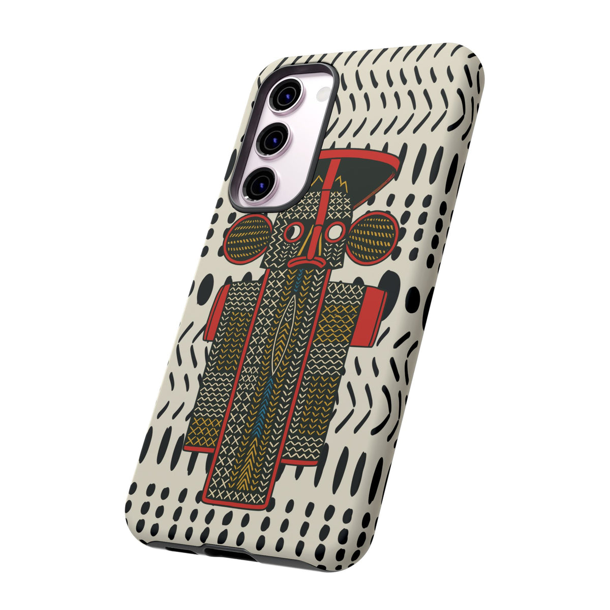 Elephant Mask Phone Case, African Art Design, Stylish Protective Cover for Samsung and iPhone, Unique Accessory, Gift Idea