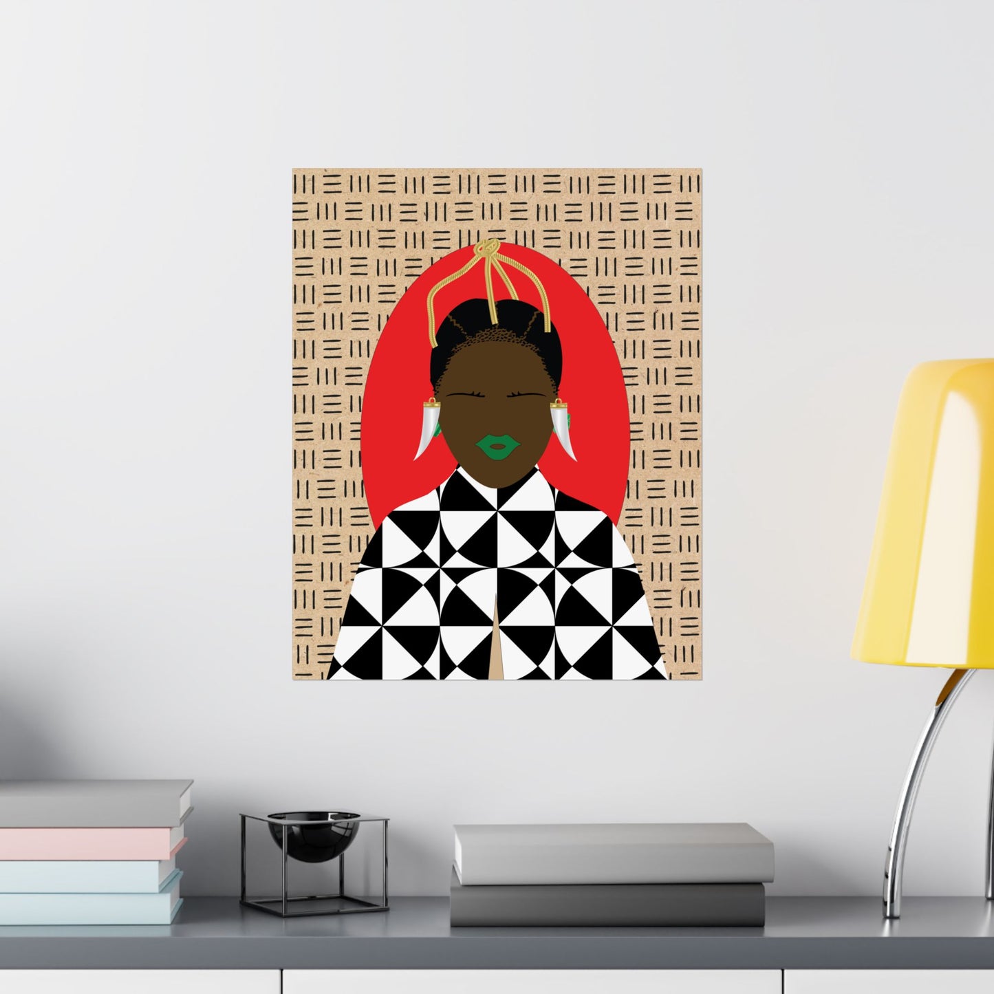 Sunny Babe(Chocolate) Hair Premium Matte Vertical Posters