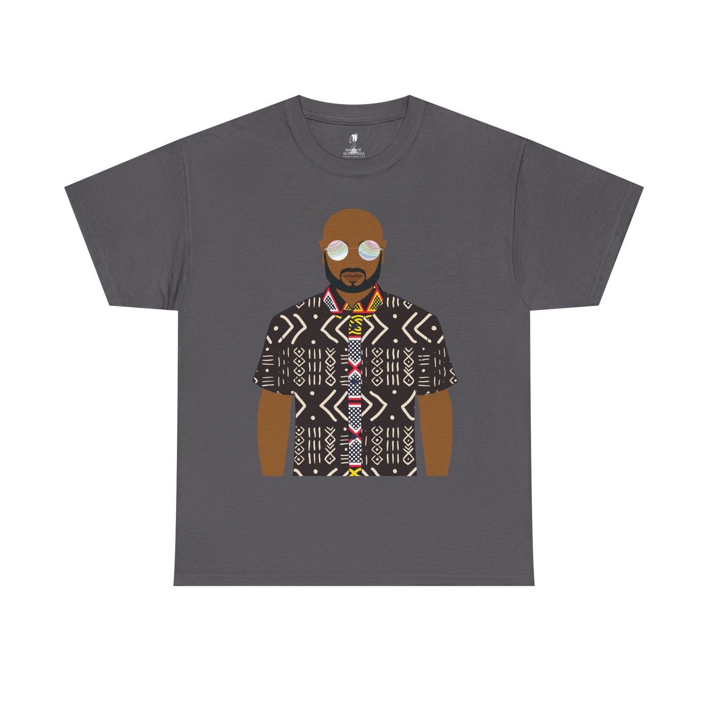 Le Monsieur Mudcloth Unisex Heavy Cotton Tee