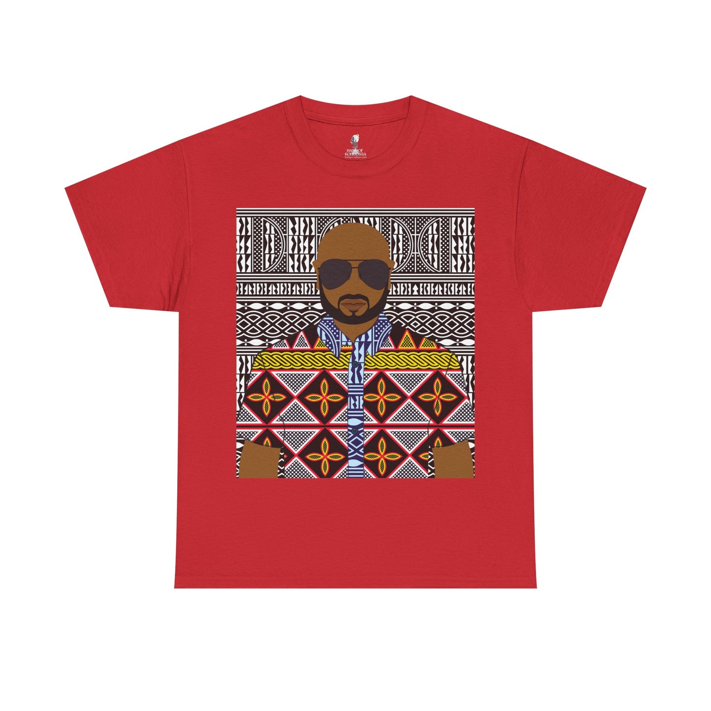 Le Monsieur Yellow Toghu on BW Ndop Unisex Heavy Cotton Tee