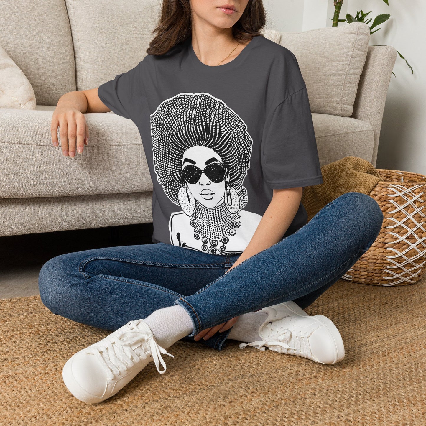 Madame Headtie(BW) -  Unisex Softstyle T-shirt