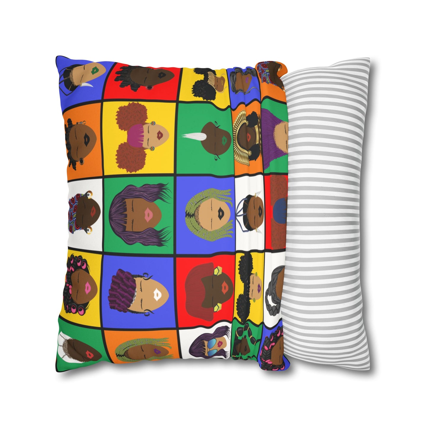 Faux Suede Pillow Case - Rubikas Square Pillow Case With Concealed Zipper Design
