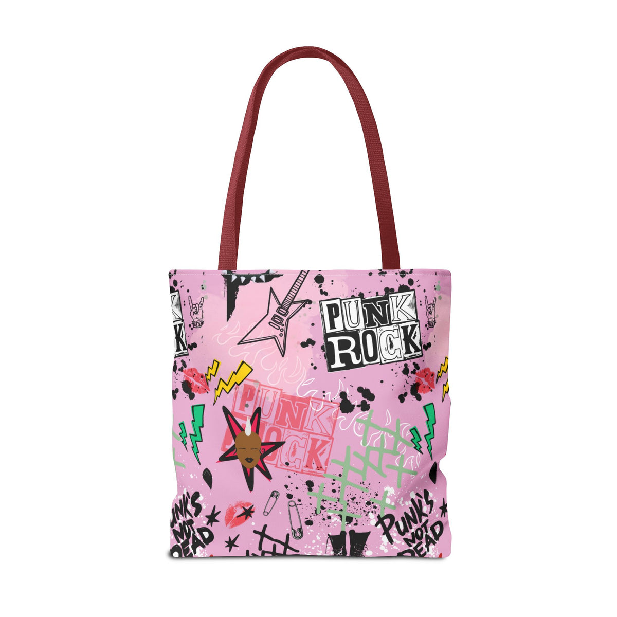 Anum in Punk and Pink Punkitude Two-Sided Design Tote Bag (AOP)