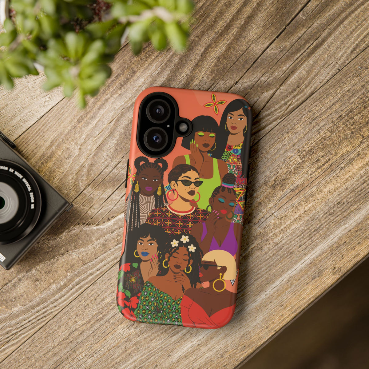 Black Girl Magic Collage Phone Case, African Art Design, Stylish Protective Cover for Samsung and iPhone, Unique Accessory, Gift Idea