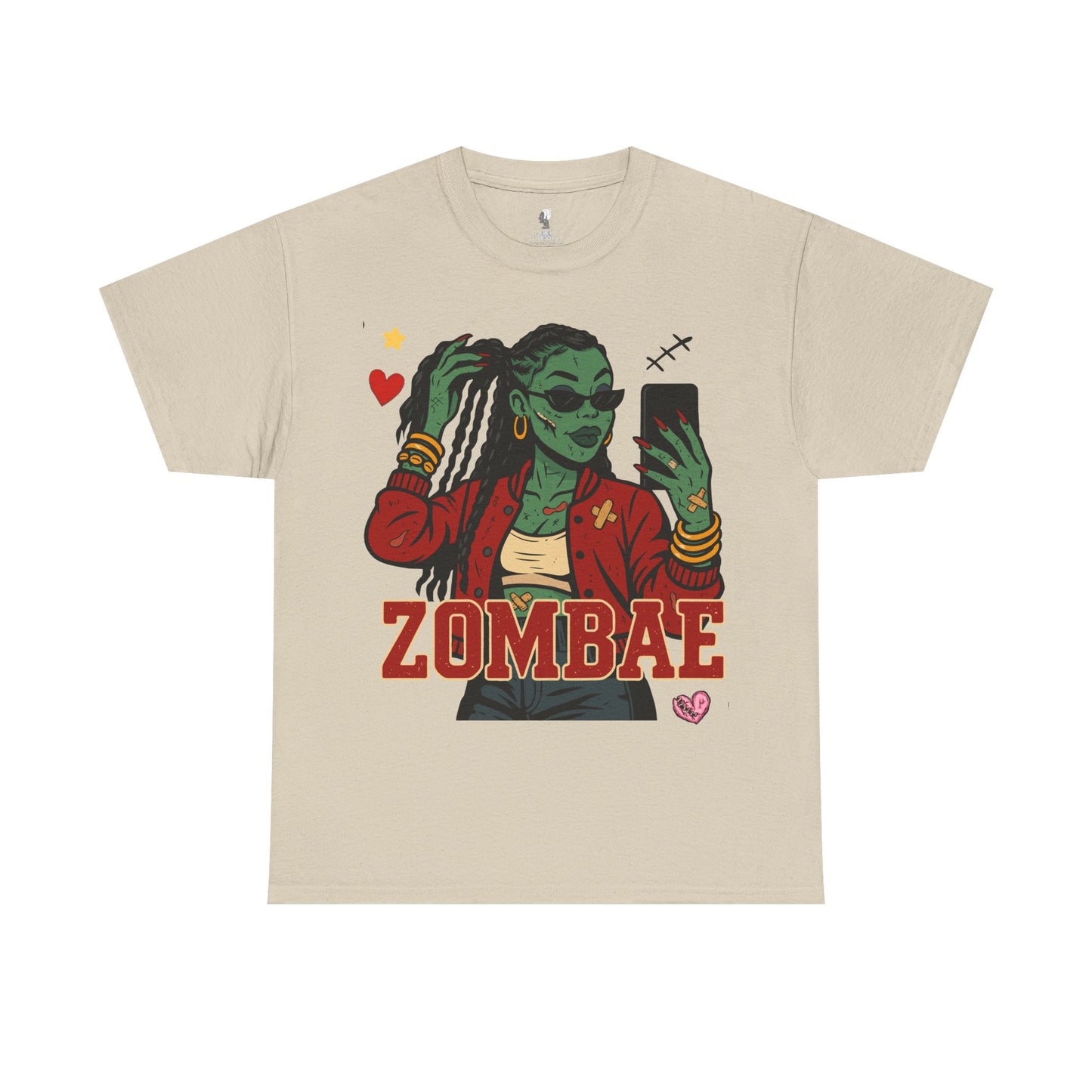 Zombae Unisex Tee - Halloween T-Shirt, Unisex Shirt, Funny Cute Top, Heavy Cotton Apparel, Halloween Costume, Zombie Lover Gift, Horror