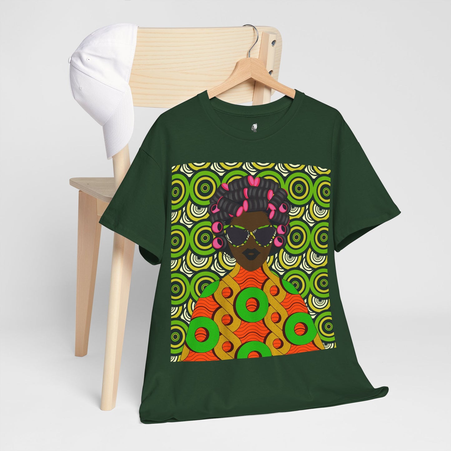 Chantal Circles Unisex T-Shirt for African Art Lovers, Afrocentric Clothing, African Heritage Top, Tee for Men and Women