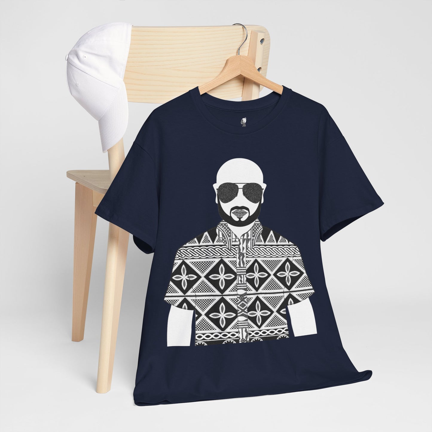 Le Monsieur(BW) in Toghu Unisex Heavy Cotton Tee