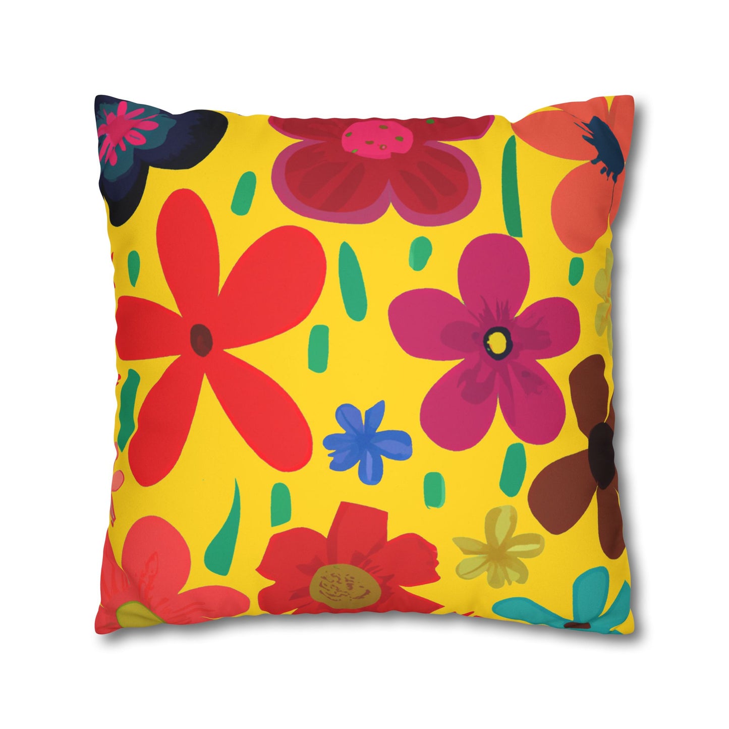 Chantal loves Bananas Two-Sided Faux Suede Square Pillow Case