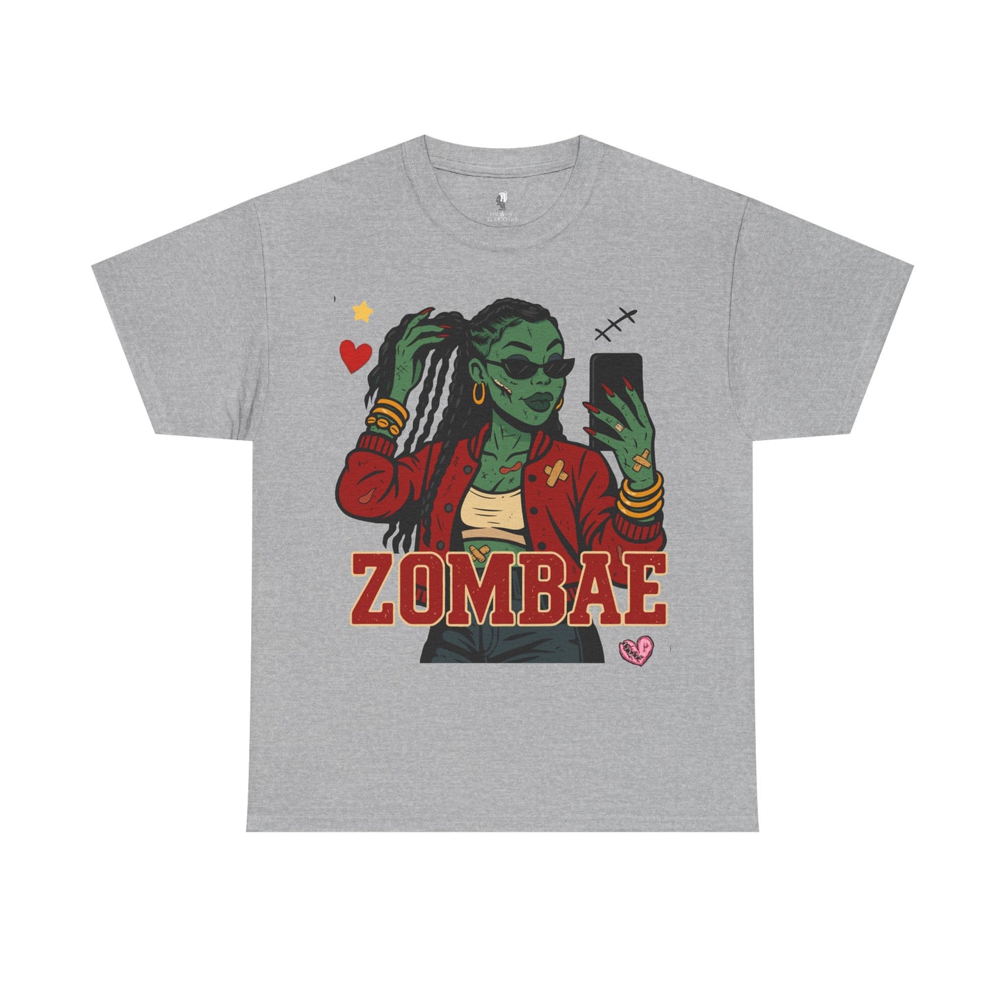 Zombae Unisex Tee - Halloween T-Shirt, Unisex Shirt, Funny Cute Top, Heavy Cotton Apparel, Halloween Costume, Zombie Lover Gift, Horror