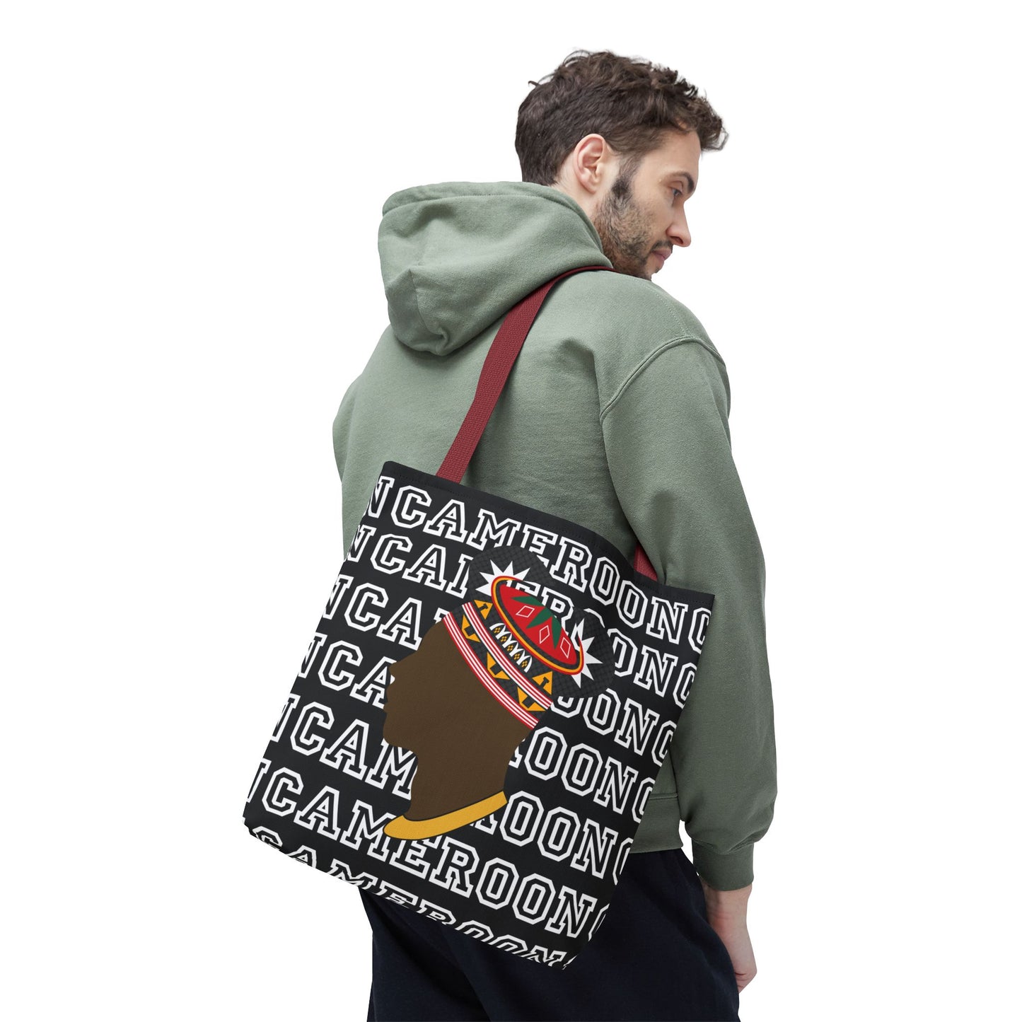 Cameroon Man in Toghu Hat Canvas Tote Bag