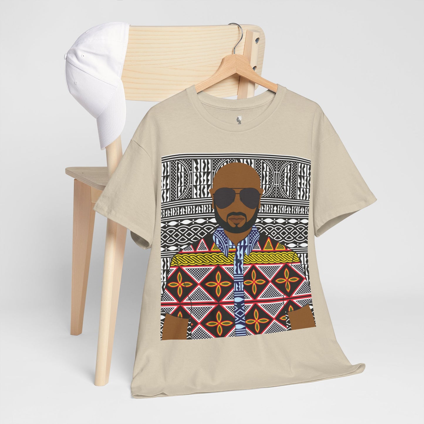 Le Monsieur Yellow Toghu on BW Ndop Unisex Heavy Cotton Tee