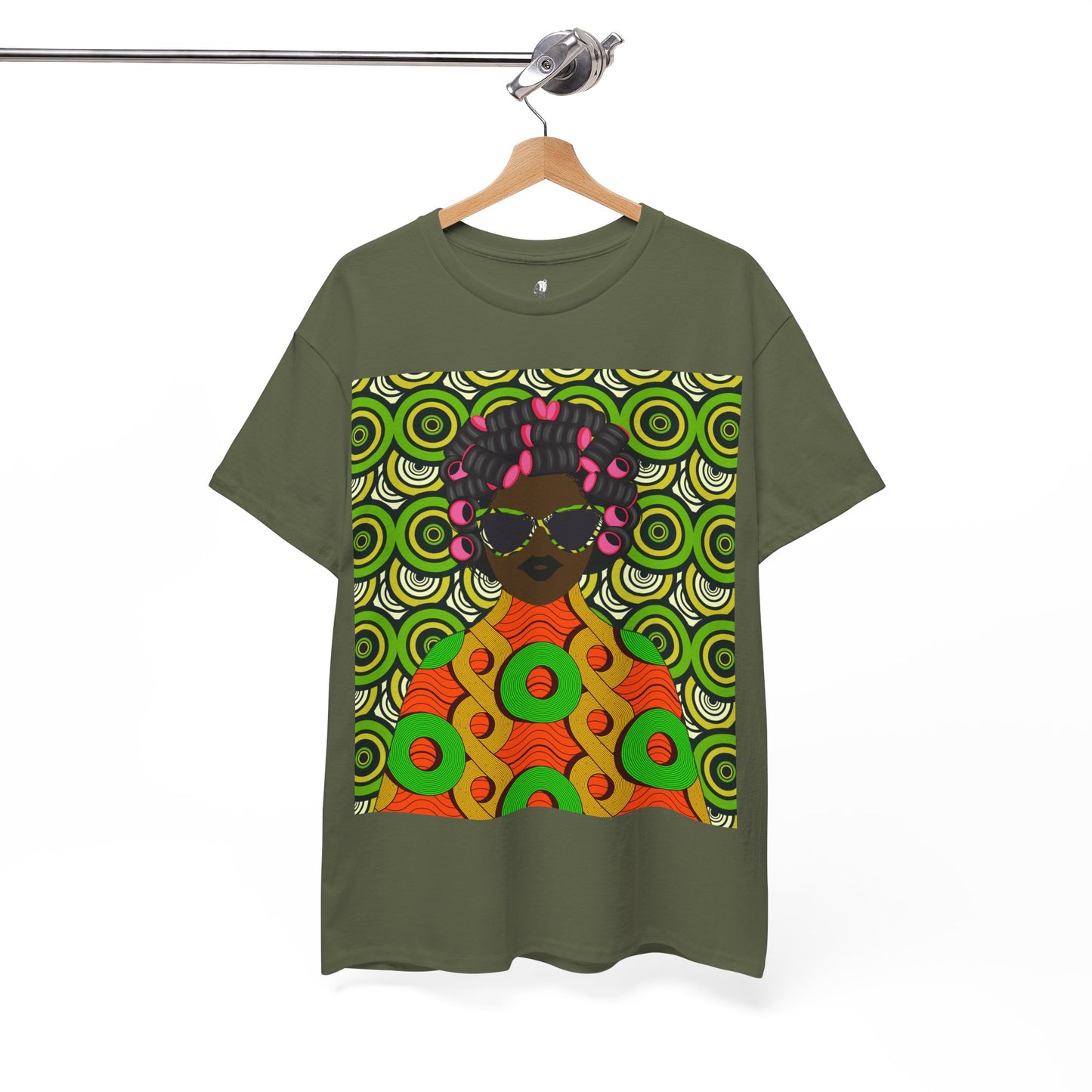 Chantal Circles Unisex T-Shirt for African Art Lovers, Afrocentric Clothing, African Heritage Top, Tee for Men and Women