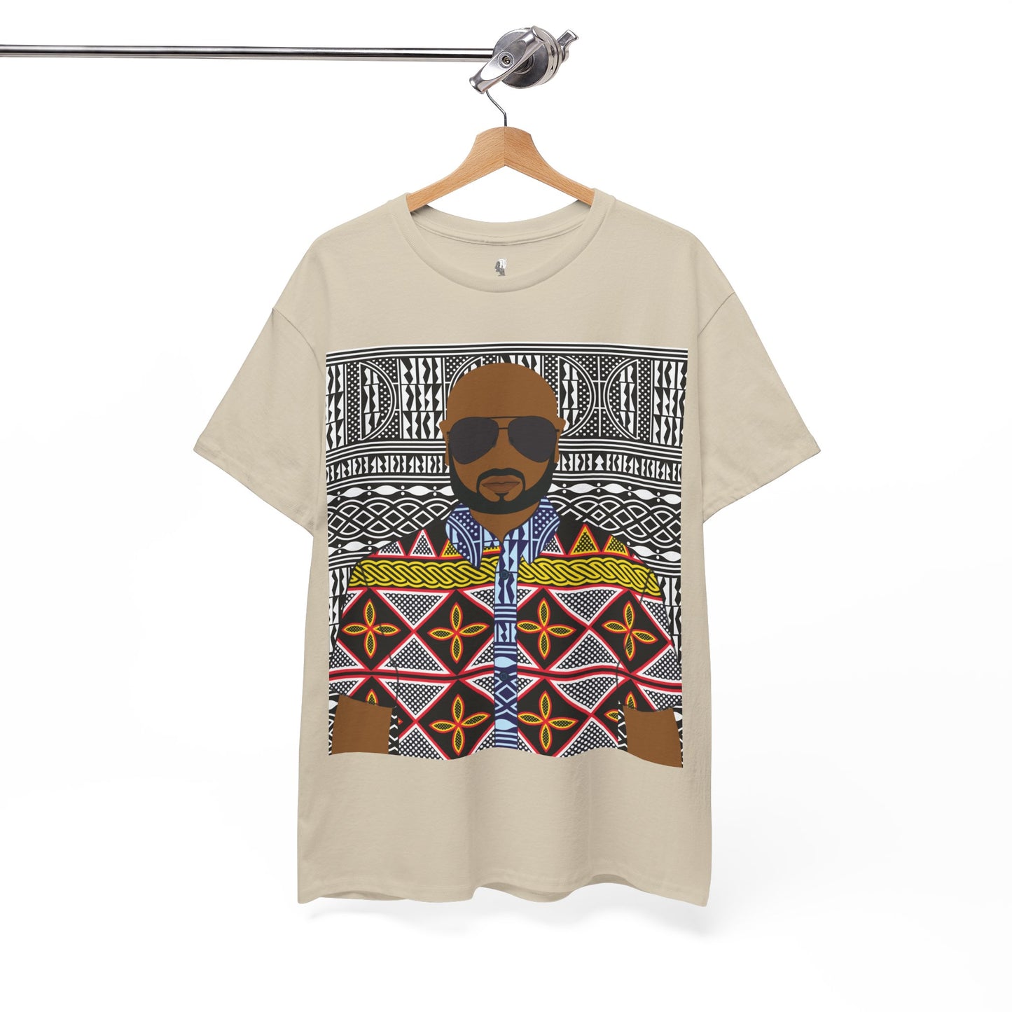 Le Monsieur Yellow Toghu on BW Ndop Unisex Heavy Cotton Tee