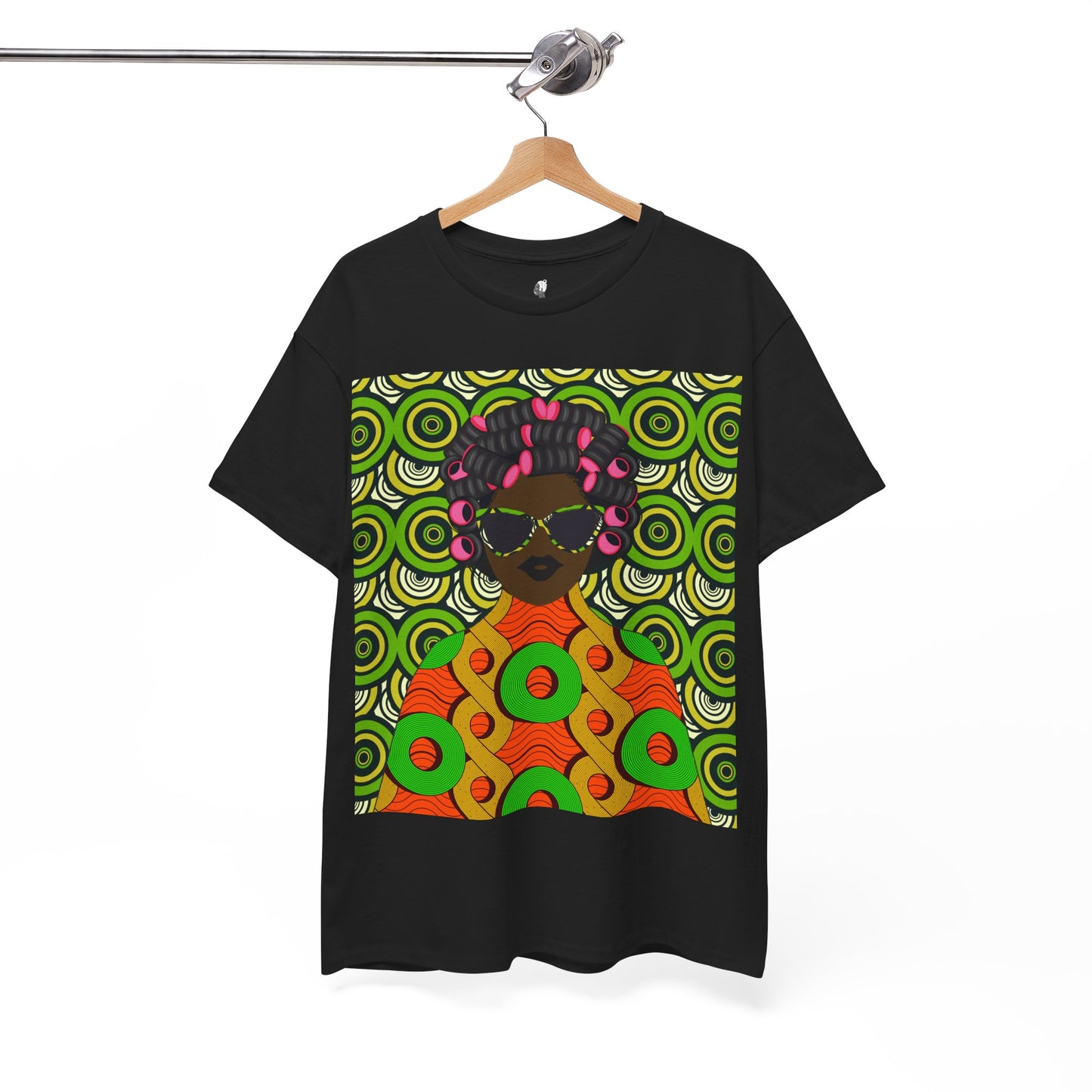 Chantal Circles Unisex T-Shirt for African Art Lovers, Afrocentric Clothing, African Heritage Top, Tee for Men and Women