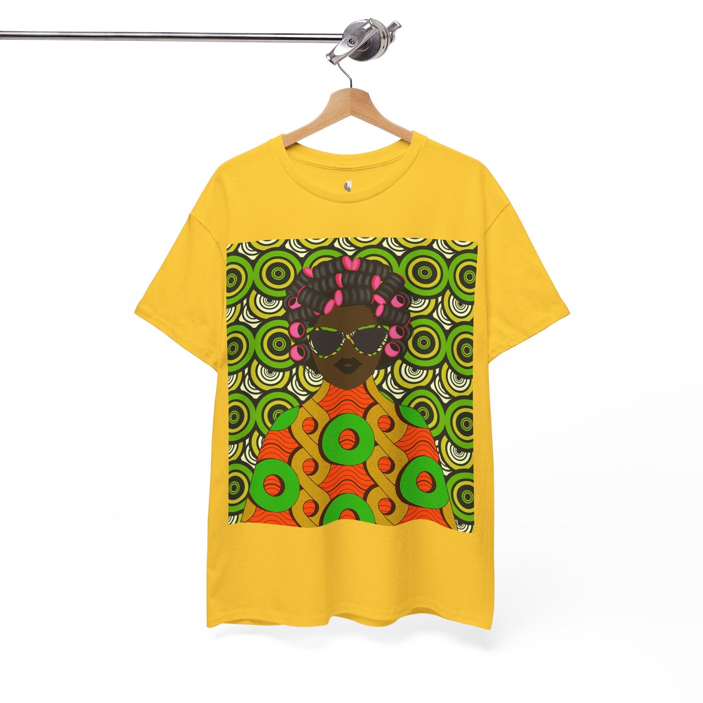 Chantal Circles Unisex T-Shirt for African Art Lovers, Afrocentric Clothing, African Heritage Top, Tee for Men and Women
