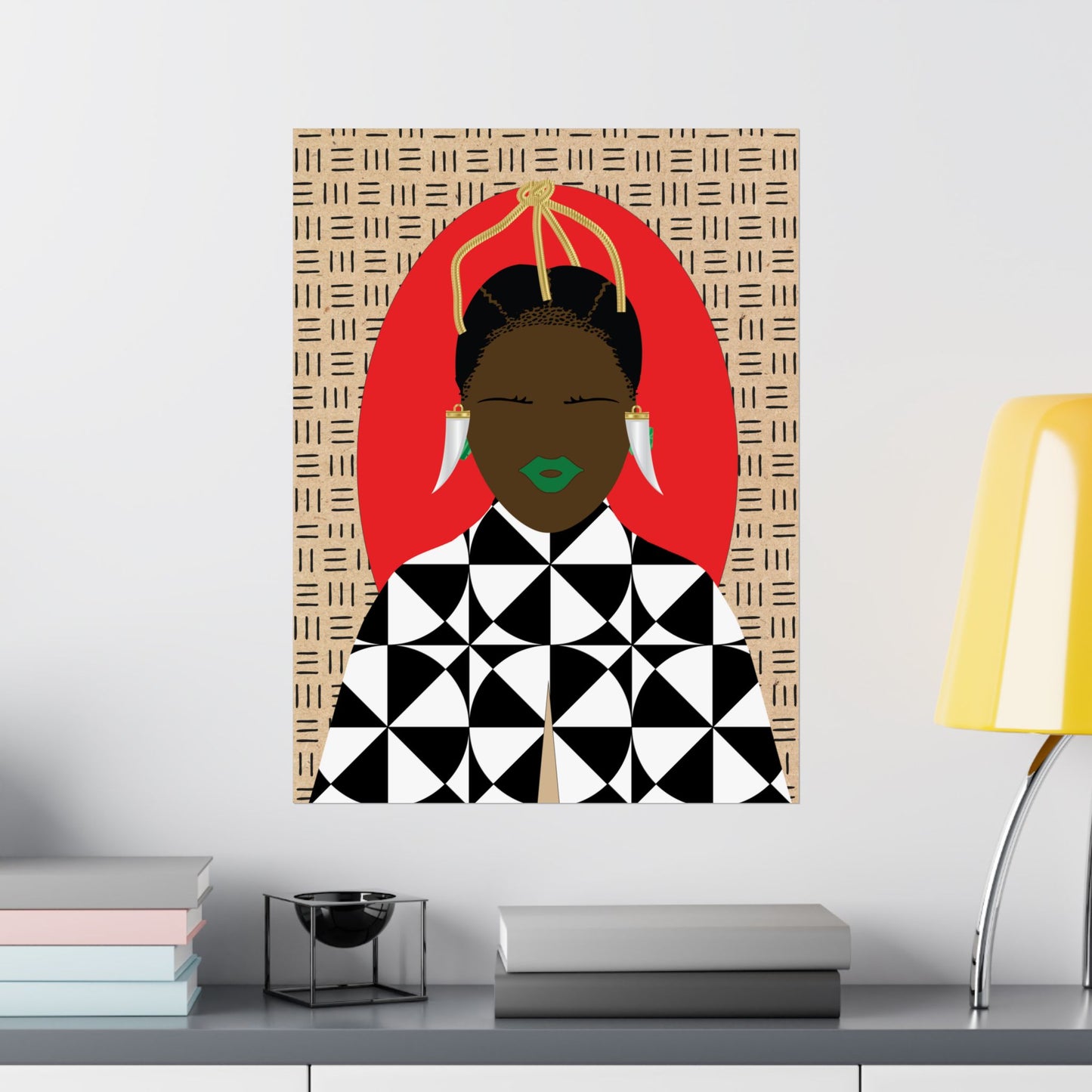 Sunny Babe(Chocolate) Hair Premium Matte Vertical Posters