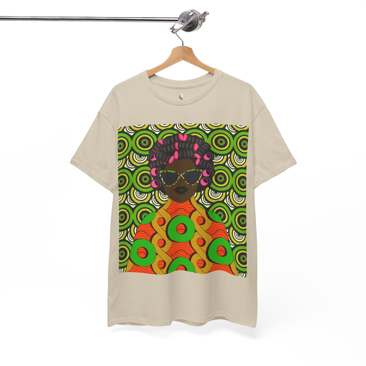 Chantal Circles Unisex T-Shirt for African Art Lovers, Afrocentric Clothing, African Heritage Top, Tee for Men and Women