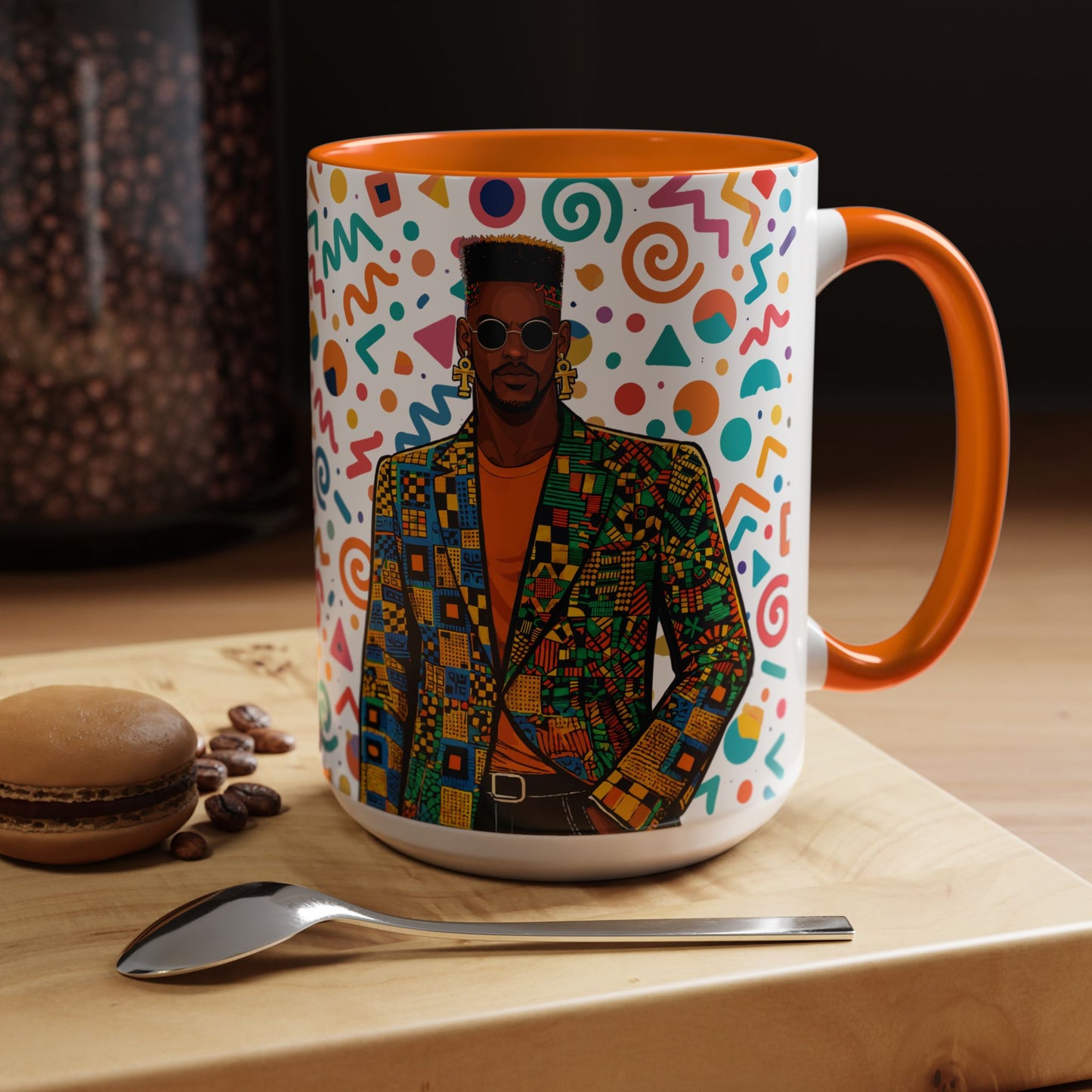 Personalized, Hustle Never Sleeps Two-Tone Ceramic Mug  (6 Colors , 11oz & 15oz)