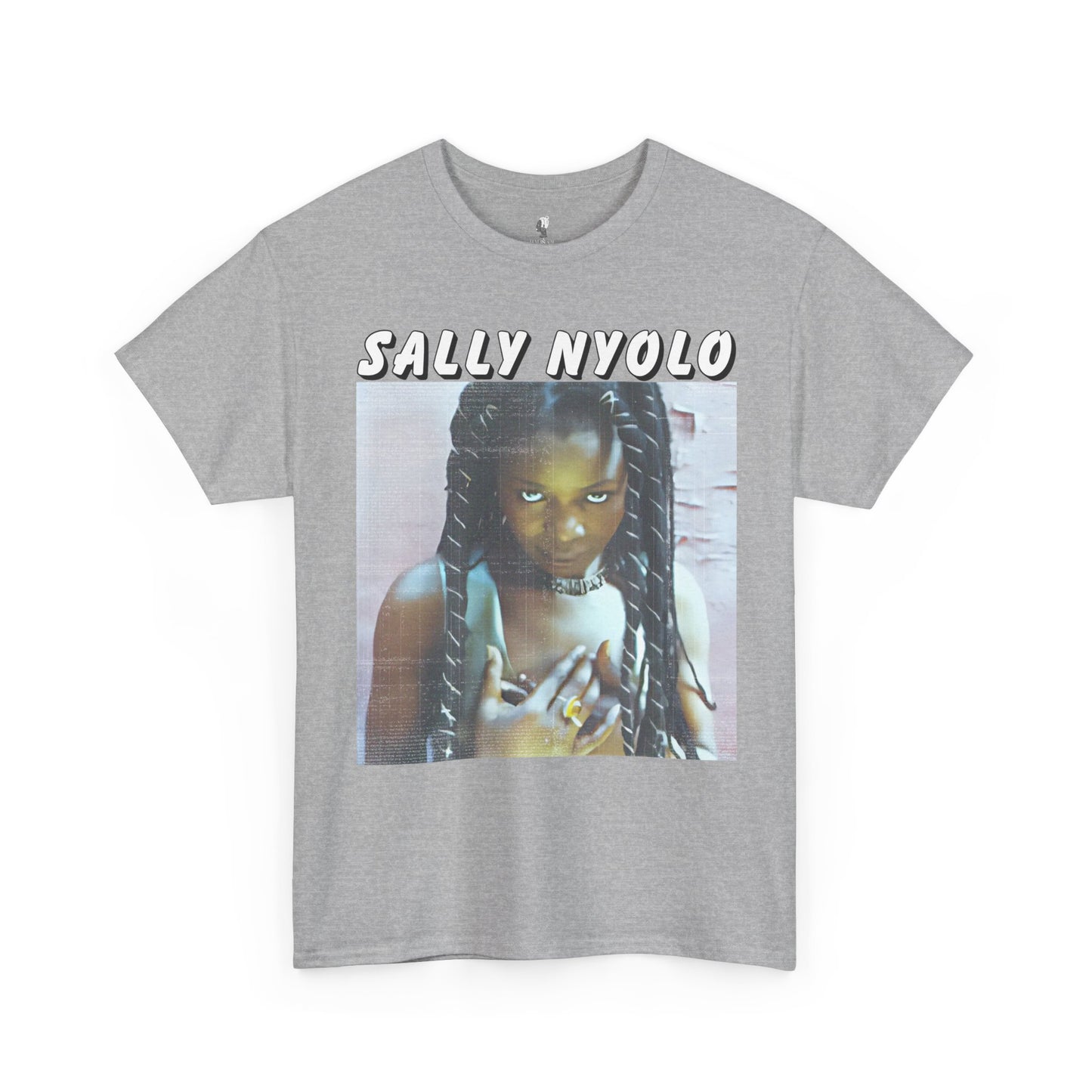 Sally Nyongo Unisex Heavy Cotton Tee - African Inspired T-Shirt, Ethnic Print Tee, Unisex Graphic Tee, Afrocentric Clothing