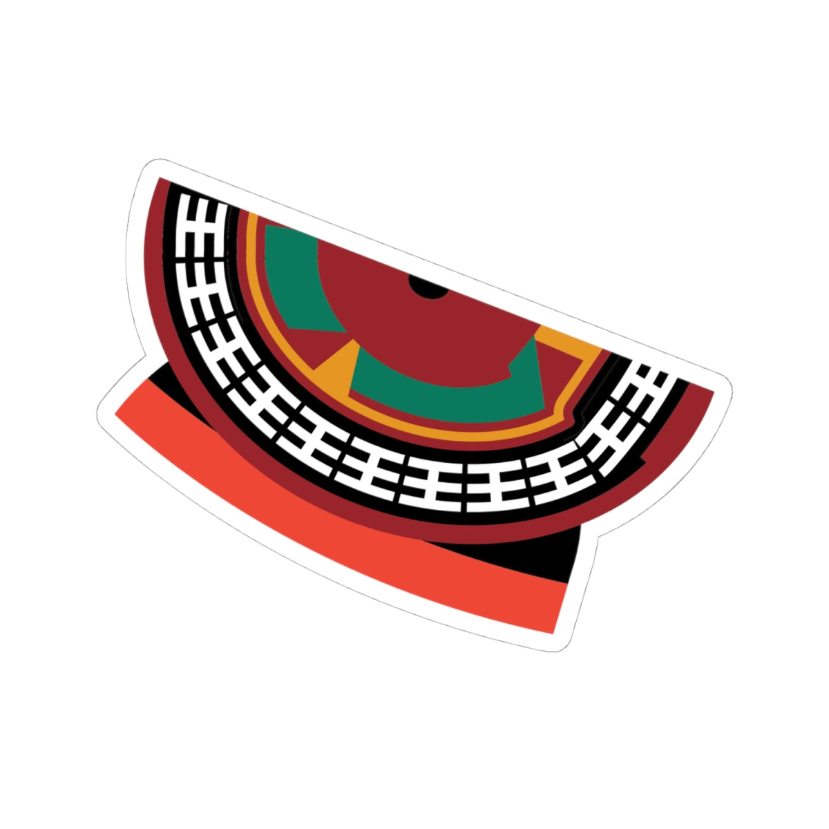 Bam Traditional Hat Kiss-Cut Stickers