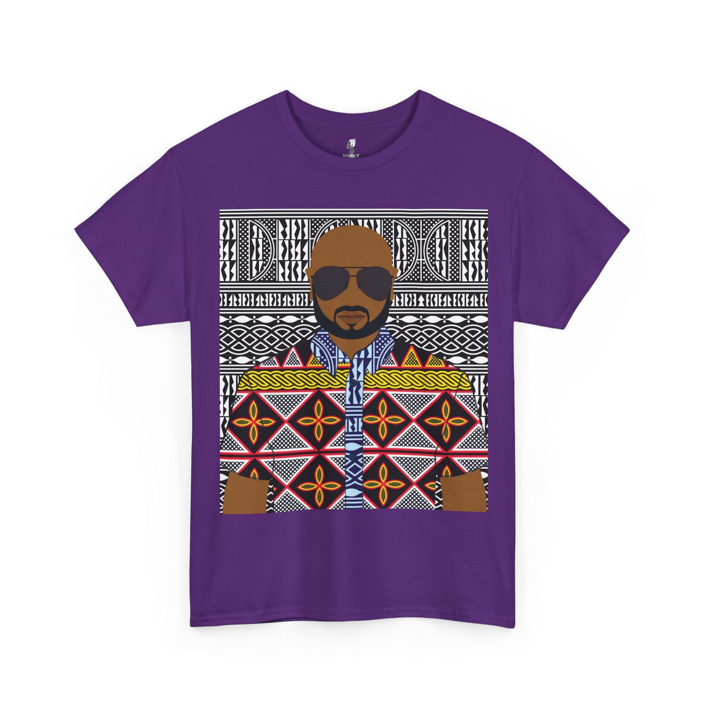 Le Monsieur Yellow Toghu on BW Ndop Unisex Heavy Cotton Tee