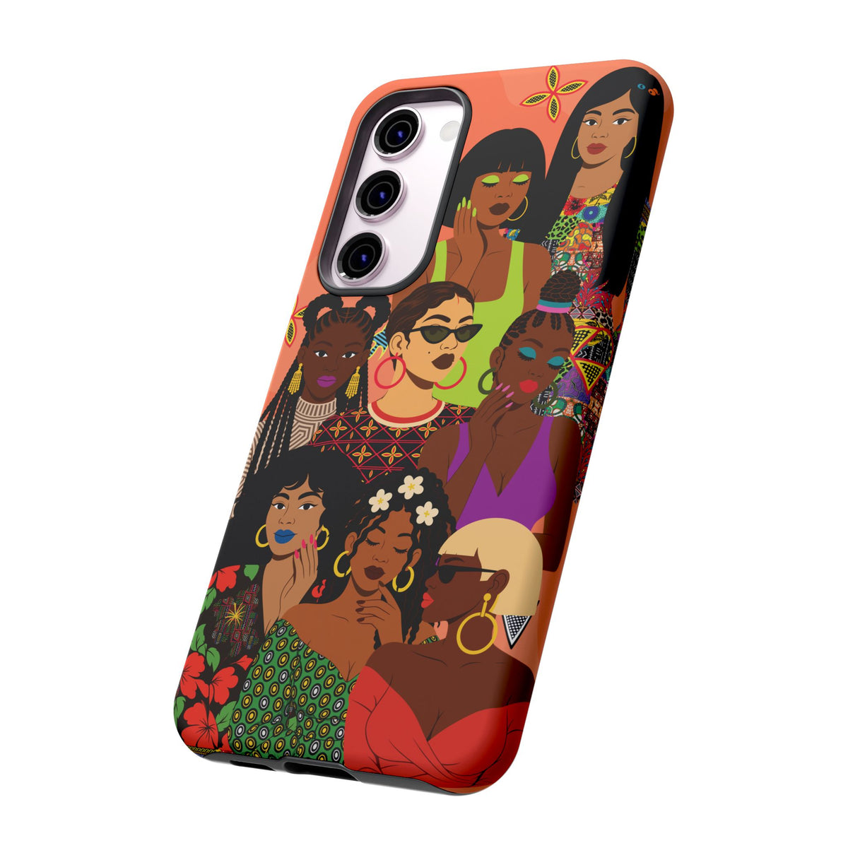 Black Girl Magic Collage Phone Case, African Art Design, Stylish Protective Cover for Samsung and iPhone, Unique Accessory, Gift Idea