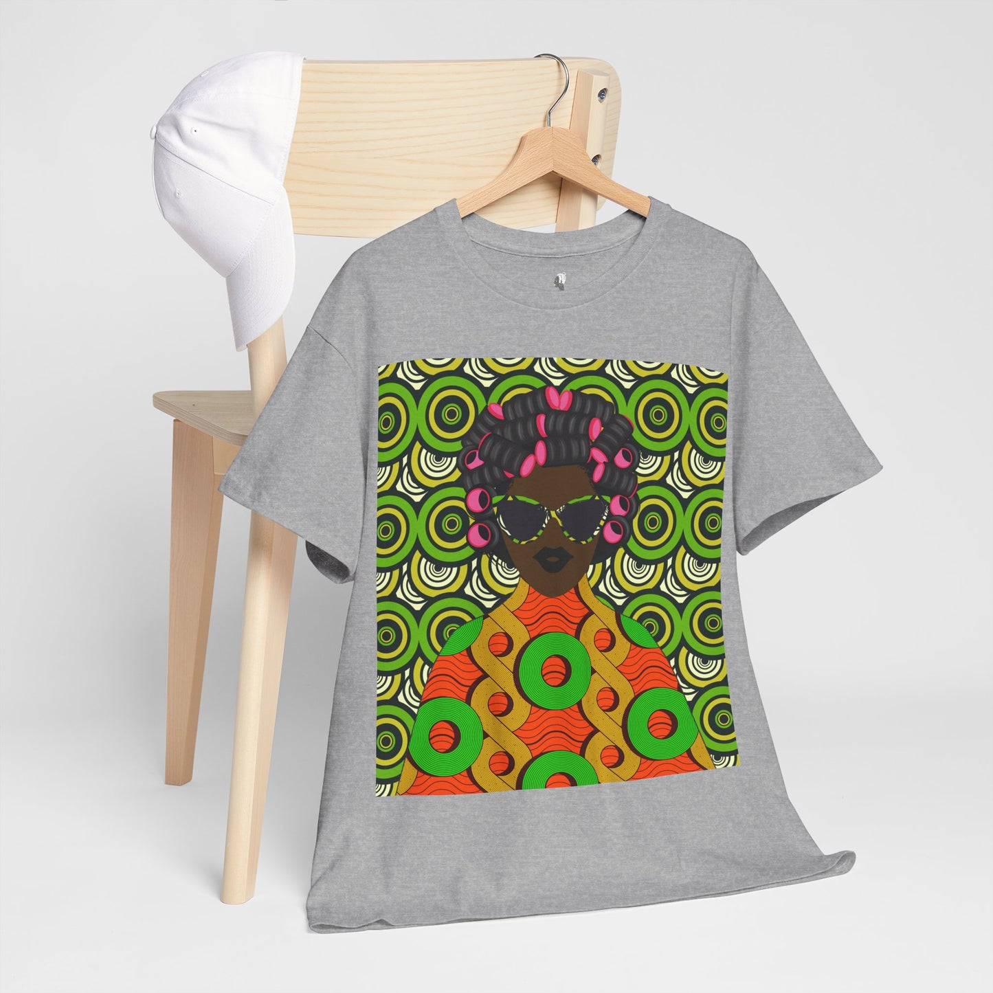 Chantal Circles Unisex T-Shirt for African Art Lovers, Afrocentric Clothing, African Heritage Top, Tee for Men and Women