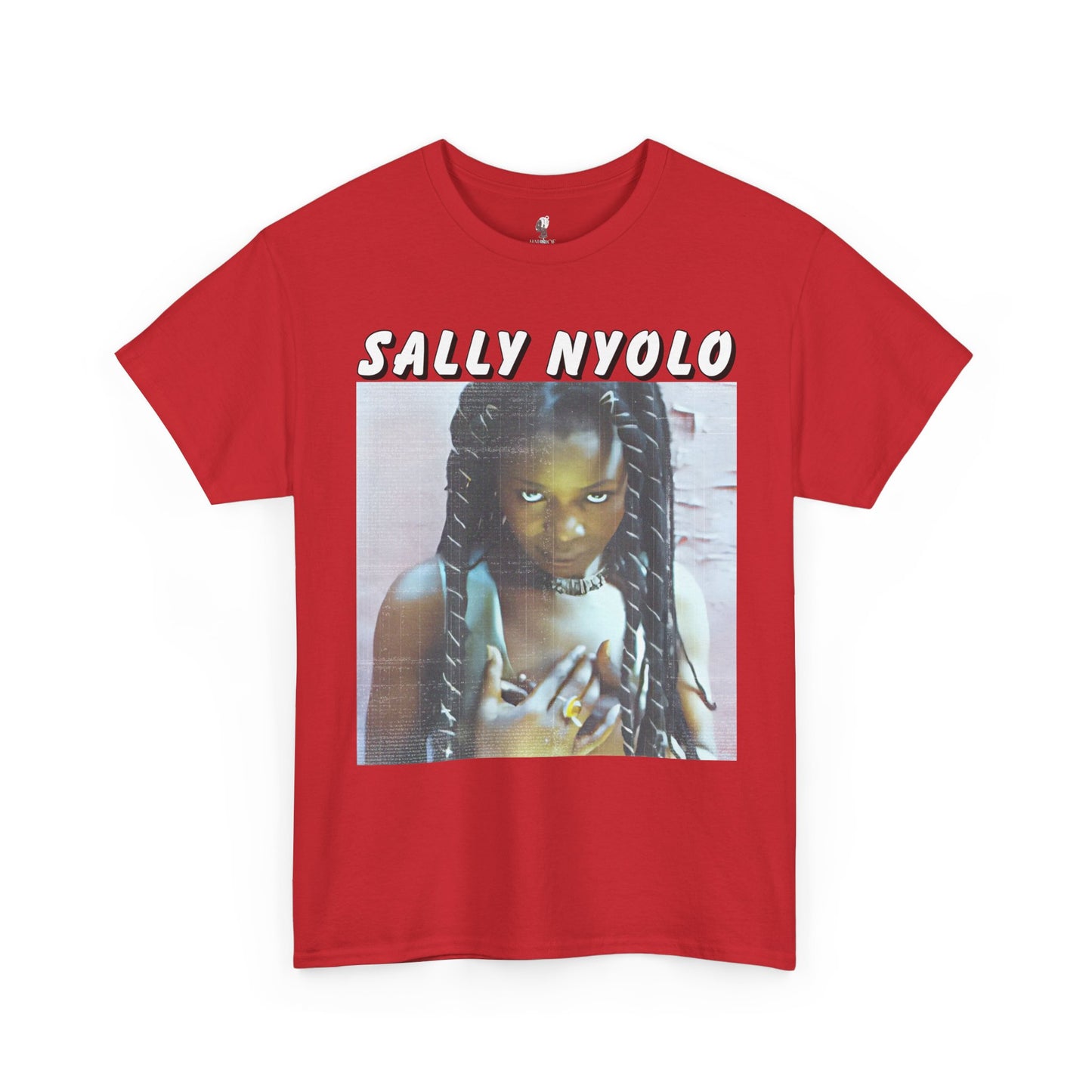 Sally Nyongo Unisex Heavy Cotton Tee - African Inspired T-Shirt, Ethnic Print Tee, Unisex Graphic Tee, Afrocentric Clothing