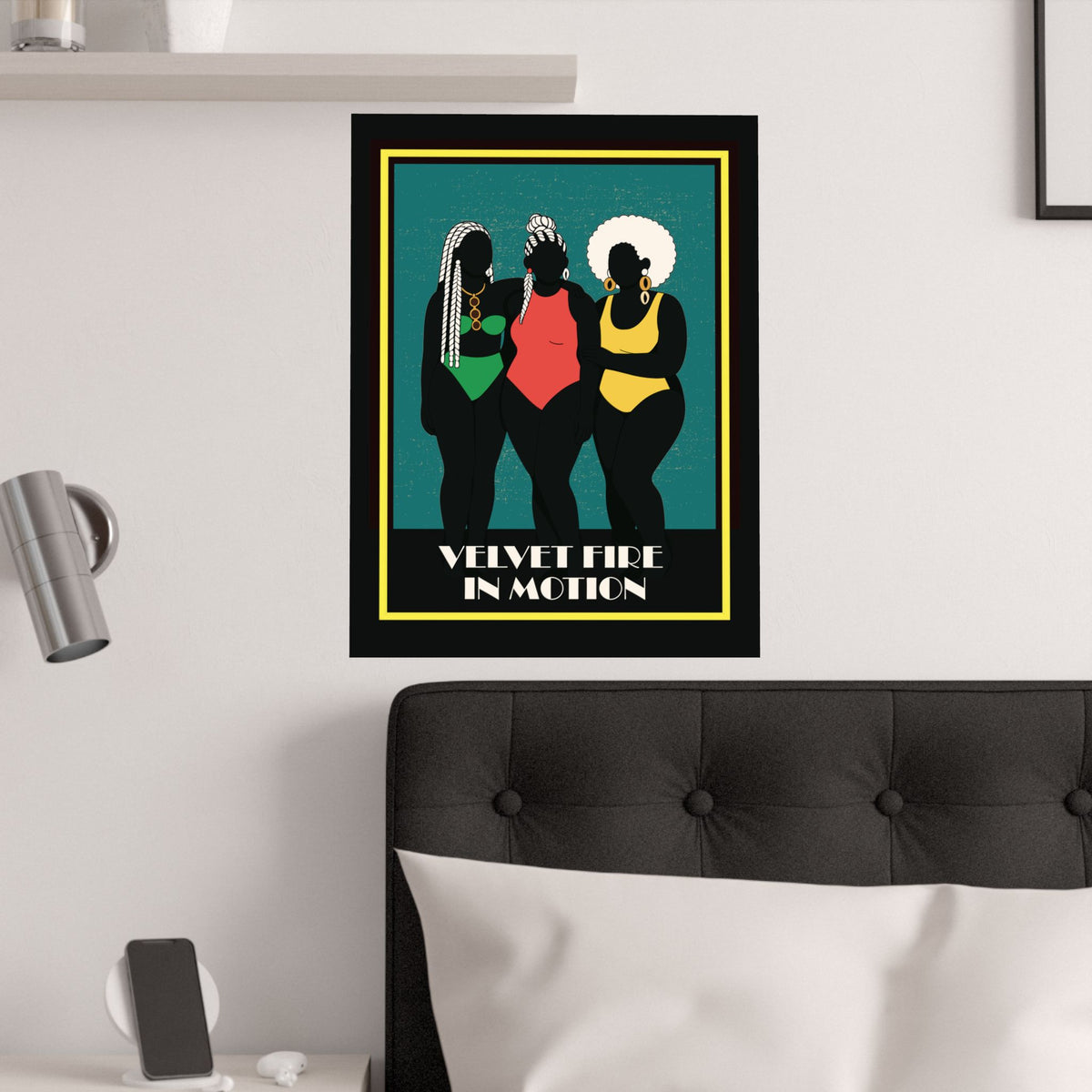 Satin Poster, Colorful Vintage 1920s Wall Art, Modern Home Decor, Jungle Patterns, Unique Gift Idea, Boho Aesthetic