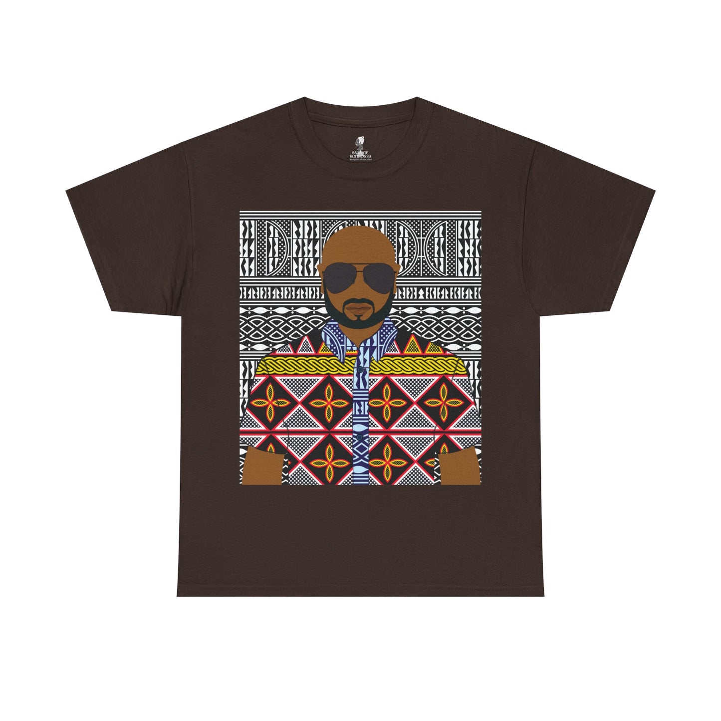 Le Monsieur Yellow Toghu on BW Ndop Unisex Heavy Cotton Tee