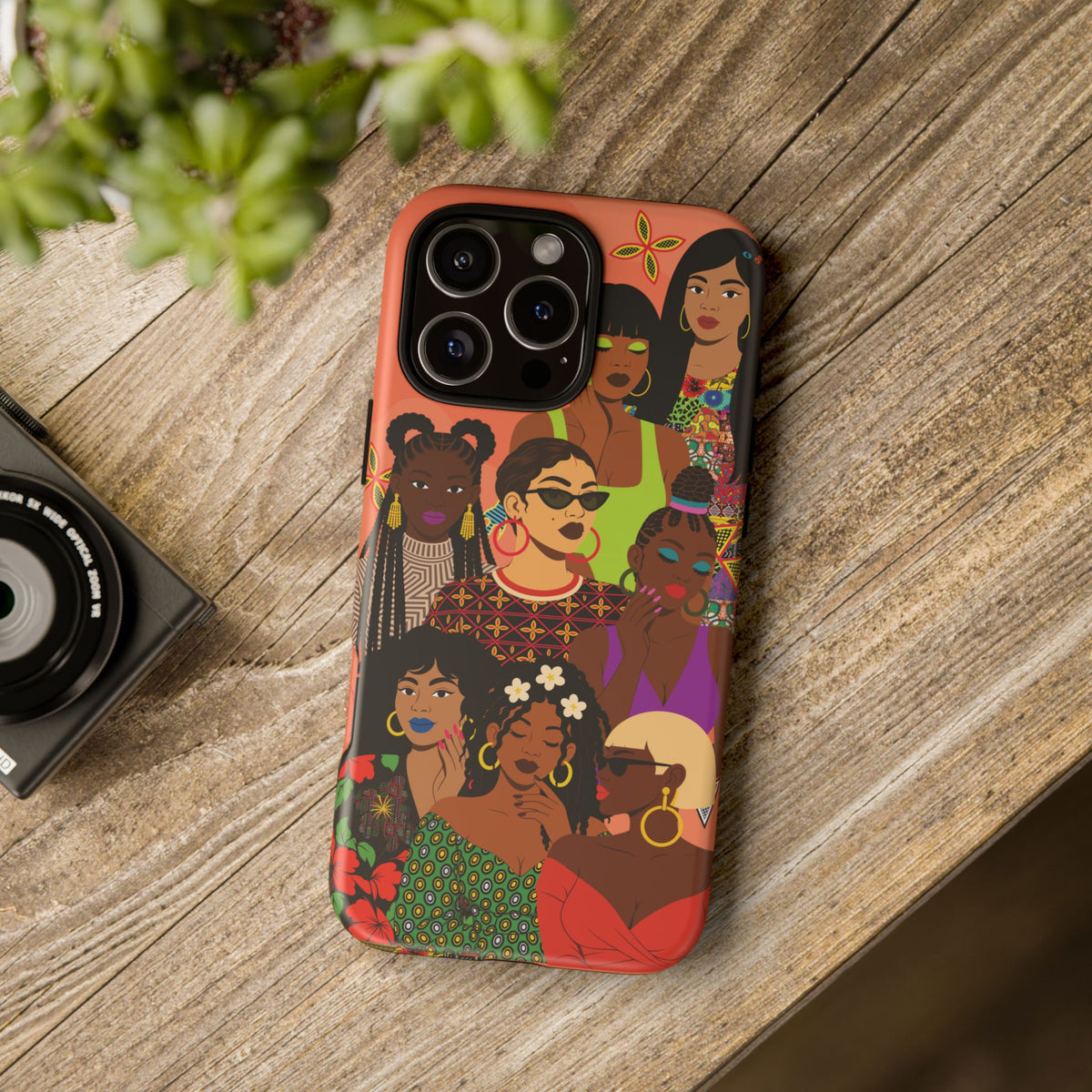 Black Girl Magic Collage Phone Case, African Art Design, Stylish Protective Cover for Samsung and iPhone, Unique Accessory, Gift Idea