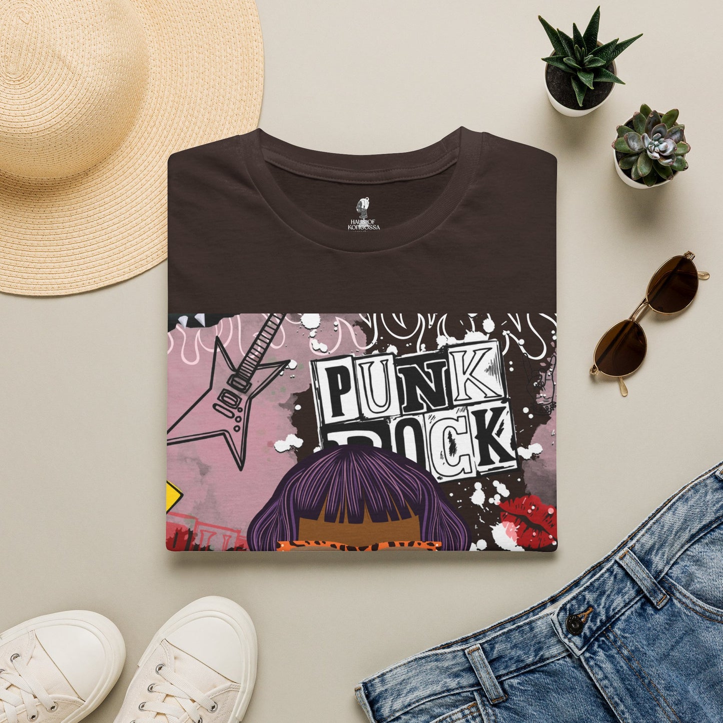 Anum in Punk  - With Back Design - Unisex Softstyle T-Shirt