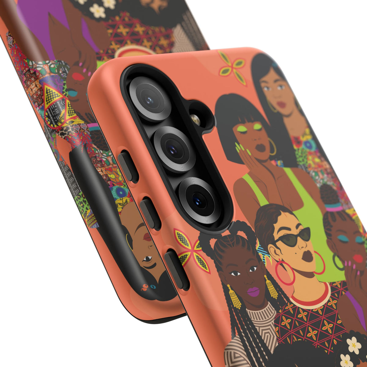 Black Girl Magic Collage Phone Case, African Art Design, Stylish Protective Cover for Samsung and iPhone, Unique Accessory, Gift Idea