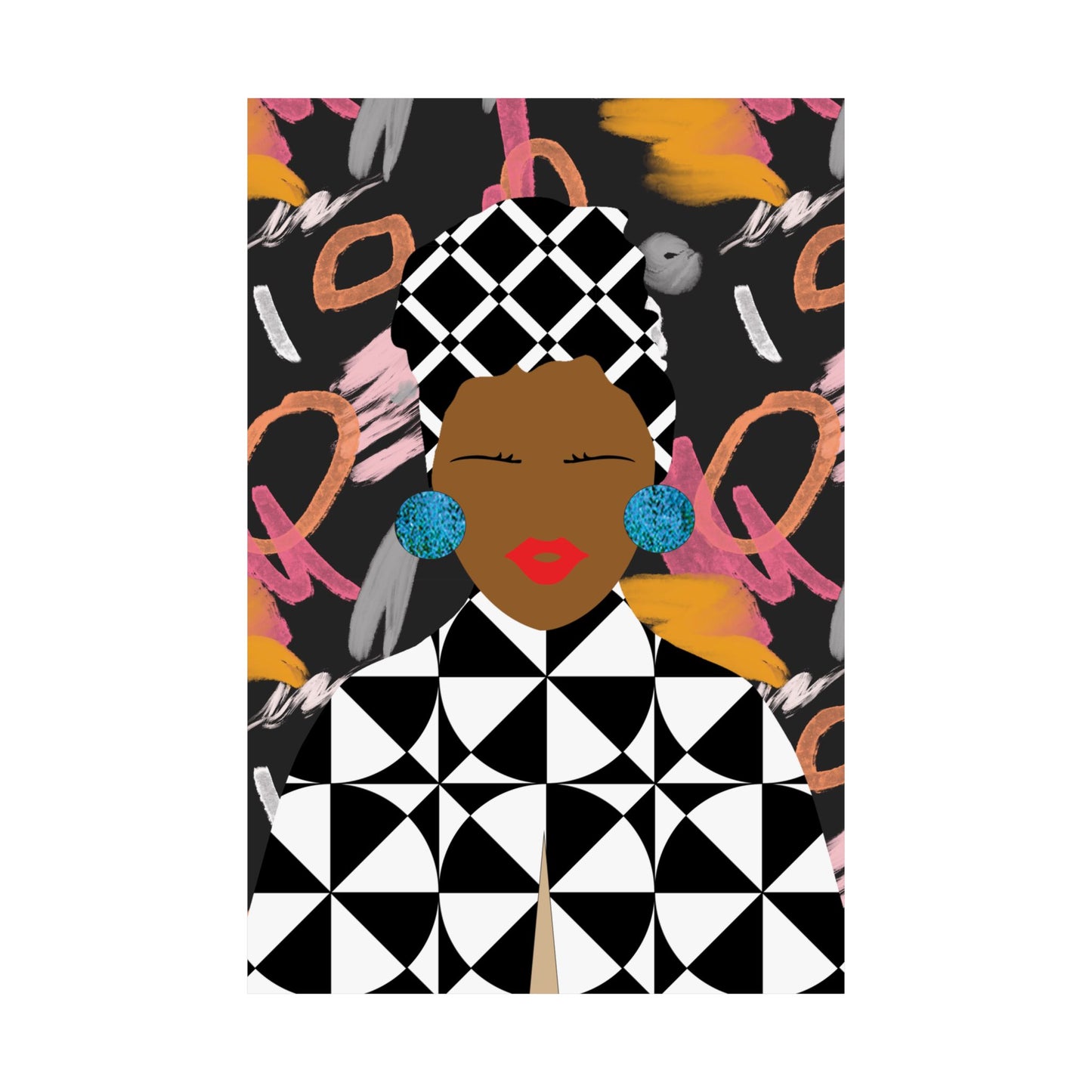 Geo on Art Premium Matte Vertical Posters