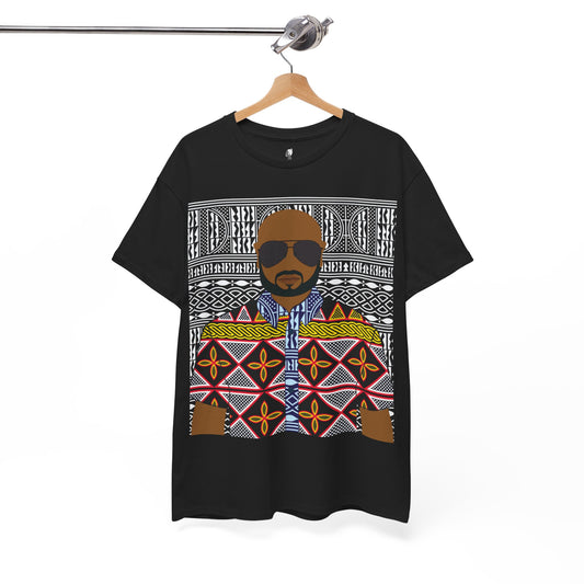 Le Monsieur Yellow Toghu on BW Ndop Unisex Heavy Cotton Tee
