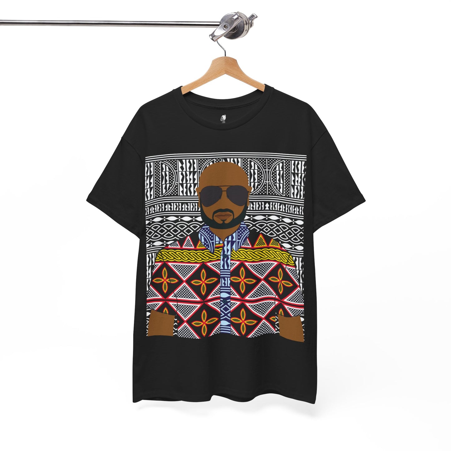 Le Monsieur Yellow Toghu on BW Ndop Unisex Heavy Cotton Tee