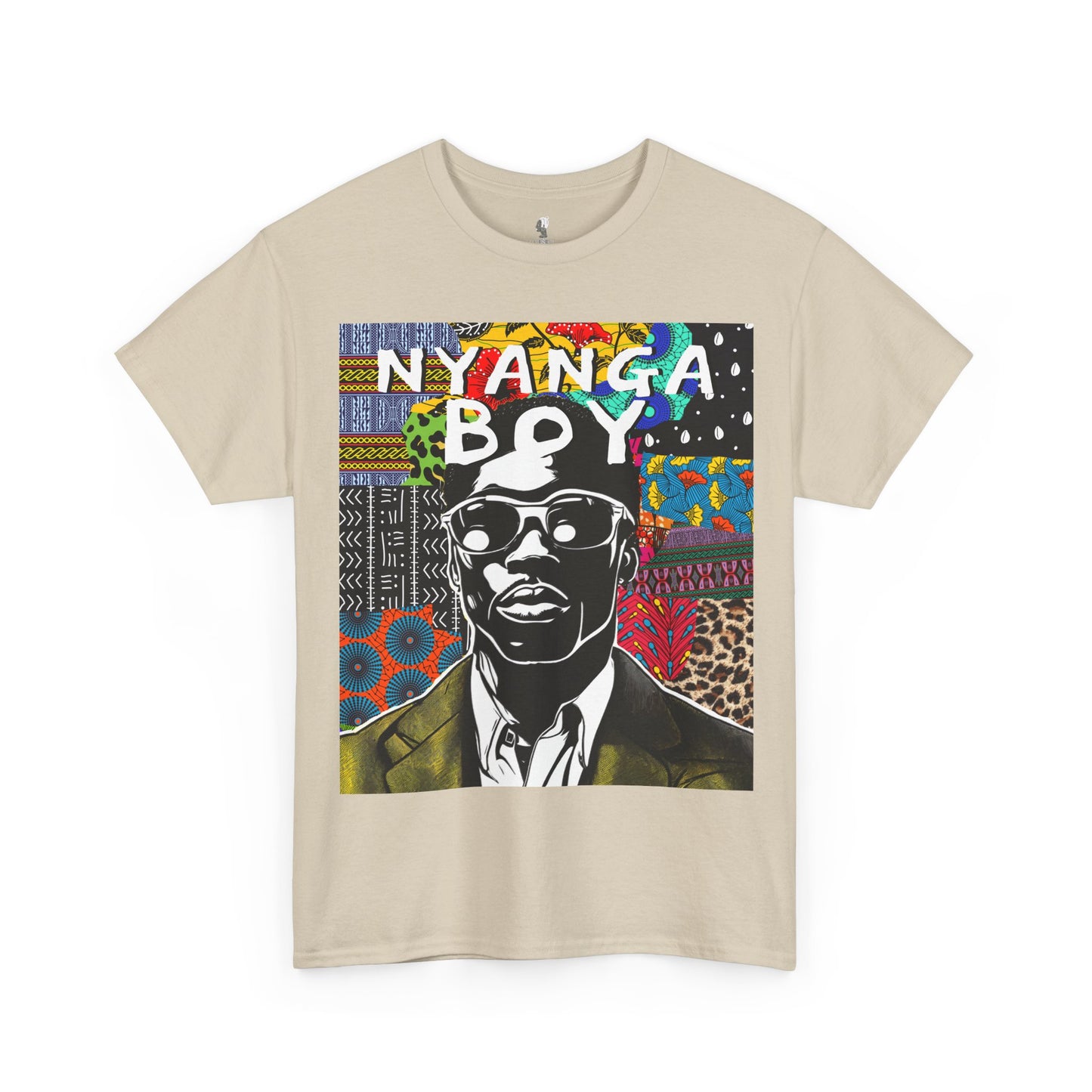 Nyanga Boy Unisex T-Shirt for African Art Lovers, Afrocentric Clothing, African Heritage Top, Tee for Men and Women - Front Design