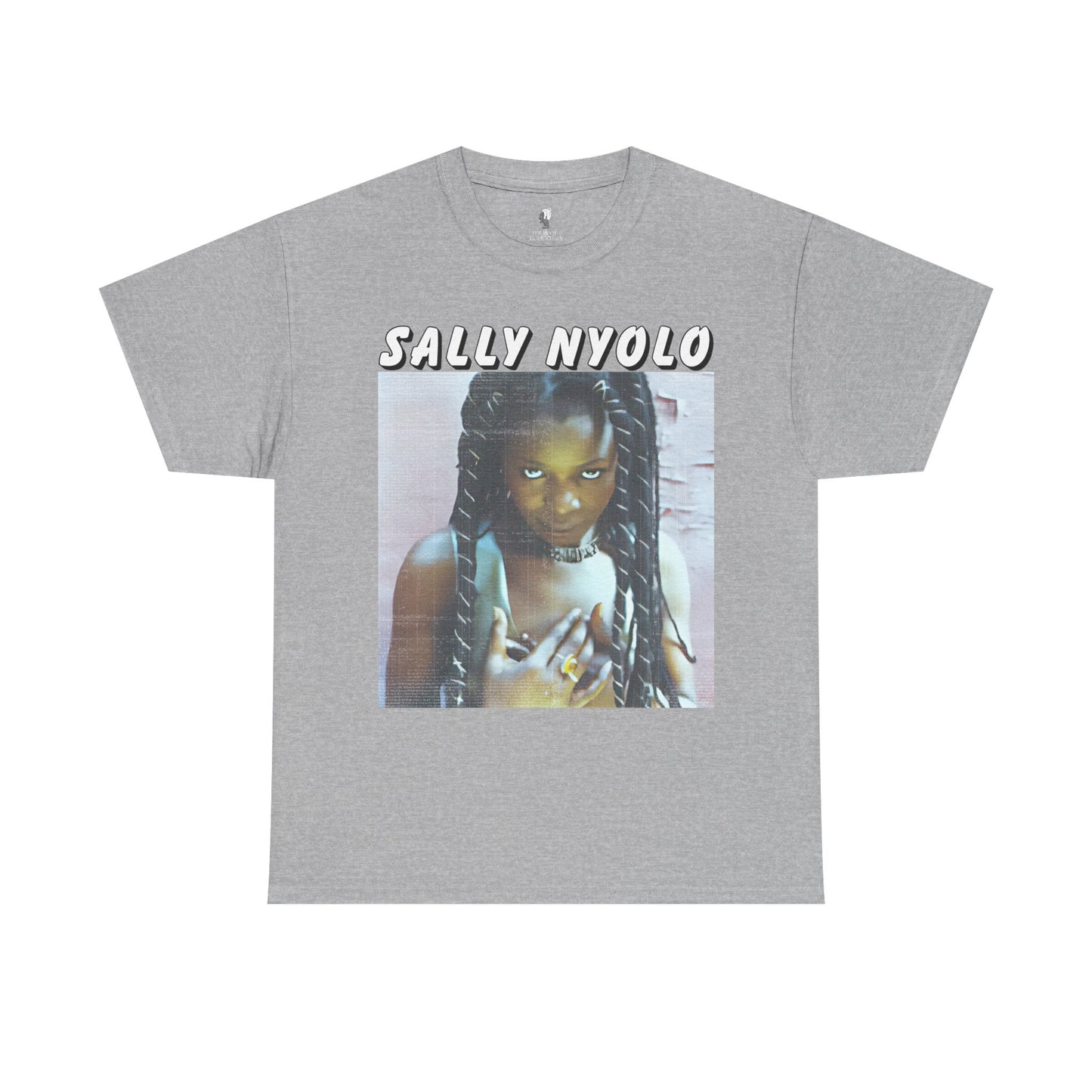 Sally Nyongo Unisex Heavy Cotton Tee - African Inspired T-Shirt, Ethnic Print Tee, Unisex Graphic Tee, Afrocentric Clothing