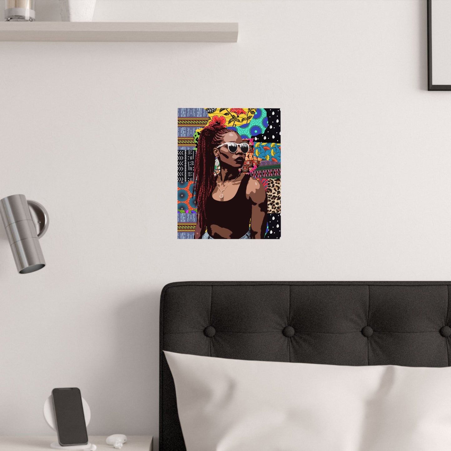 Nyanga Girl Premium Matte Vertical Posters - Unique Wall Art Home Decor Print, African Inspired Room Poster, Tribal Teen Bedroom Artwork
