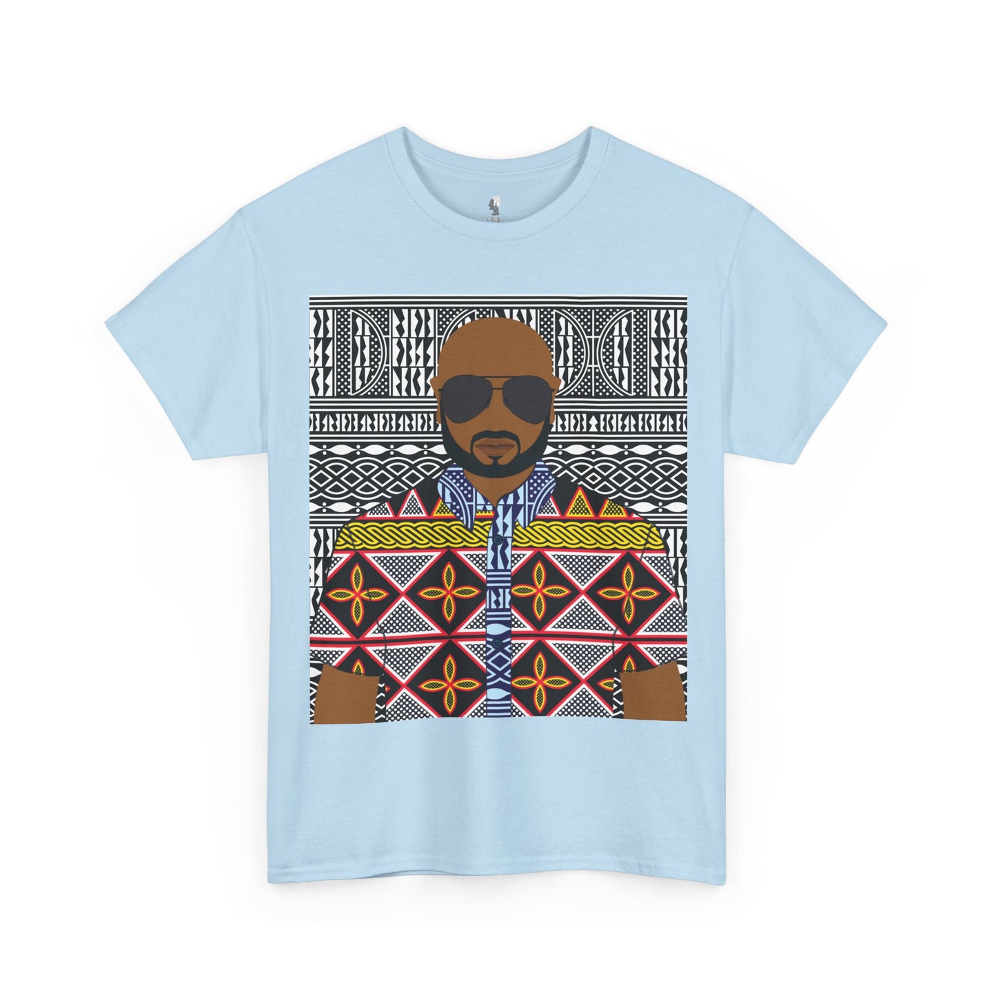 Le Monsieur Yellow Toghu on BW Ndop Unisex Heavy Cotton Tee
