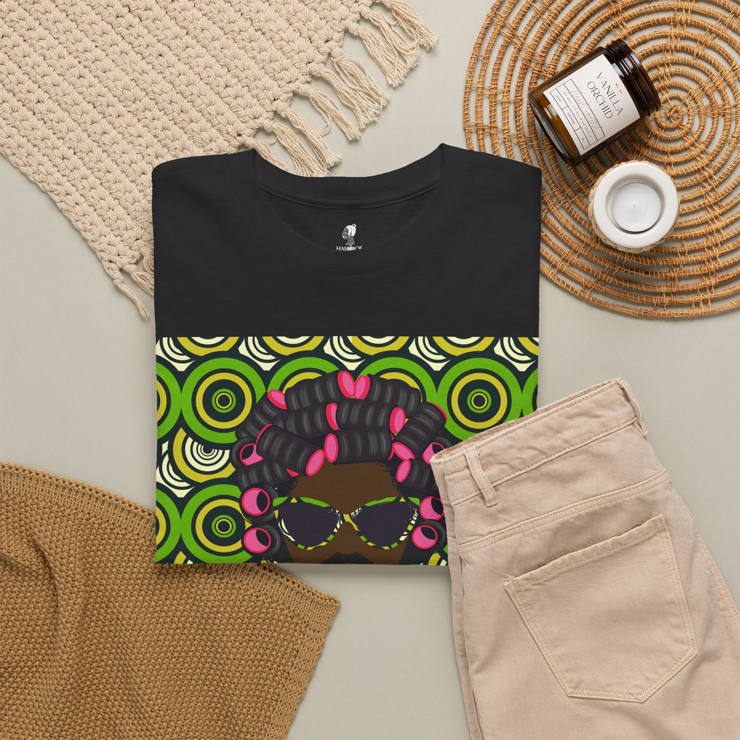Chantal Circles Unisex T-Shirt for African Art Lovers, Afrocentric Clothing, African Heritage Top, Tee for Men and Women