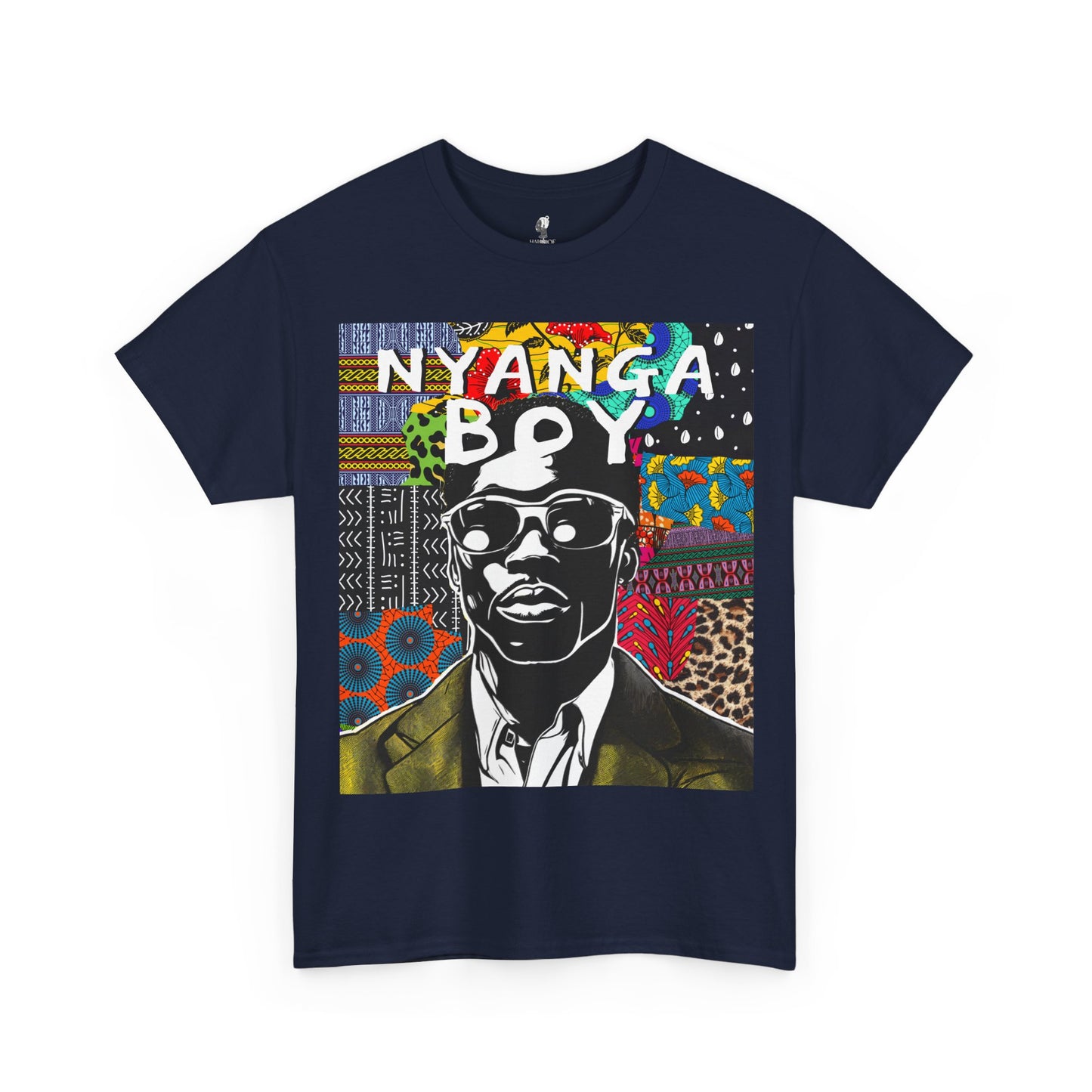 Nyanga Boy Unisex T-Shirt for African Art Lovers, Afrocentric Clothing, African Heritage Top, Tee for Men and Women - Front Design