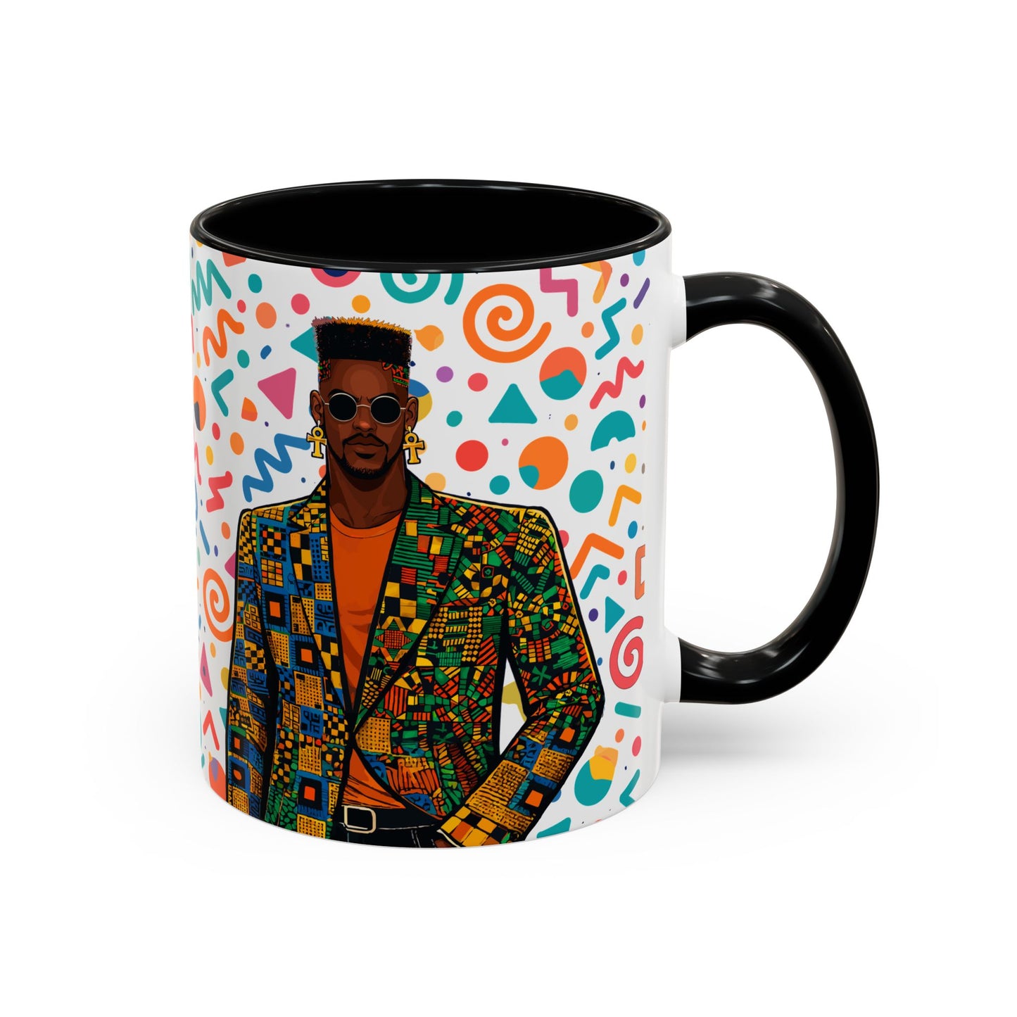 Personalized, Hustle Never Sleeps Two-Tone Ceramic Mug  (6 Colors , 11oz & 15oz)