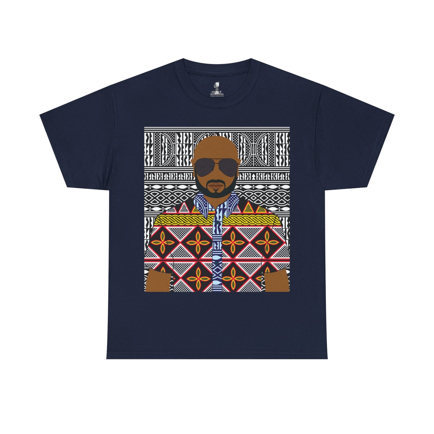 Le Monsieur Yellow Toghu on BW Ndop Unisex Heavy Cotton Tee