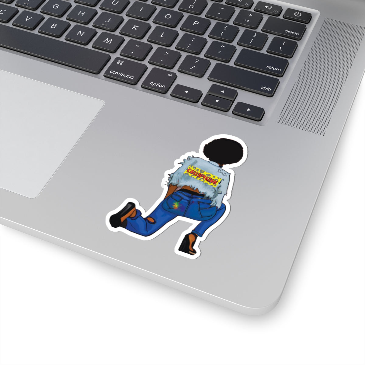Callipygian Girl Kiss-Cut Stickers