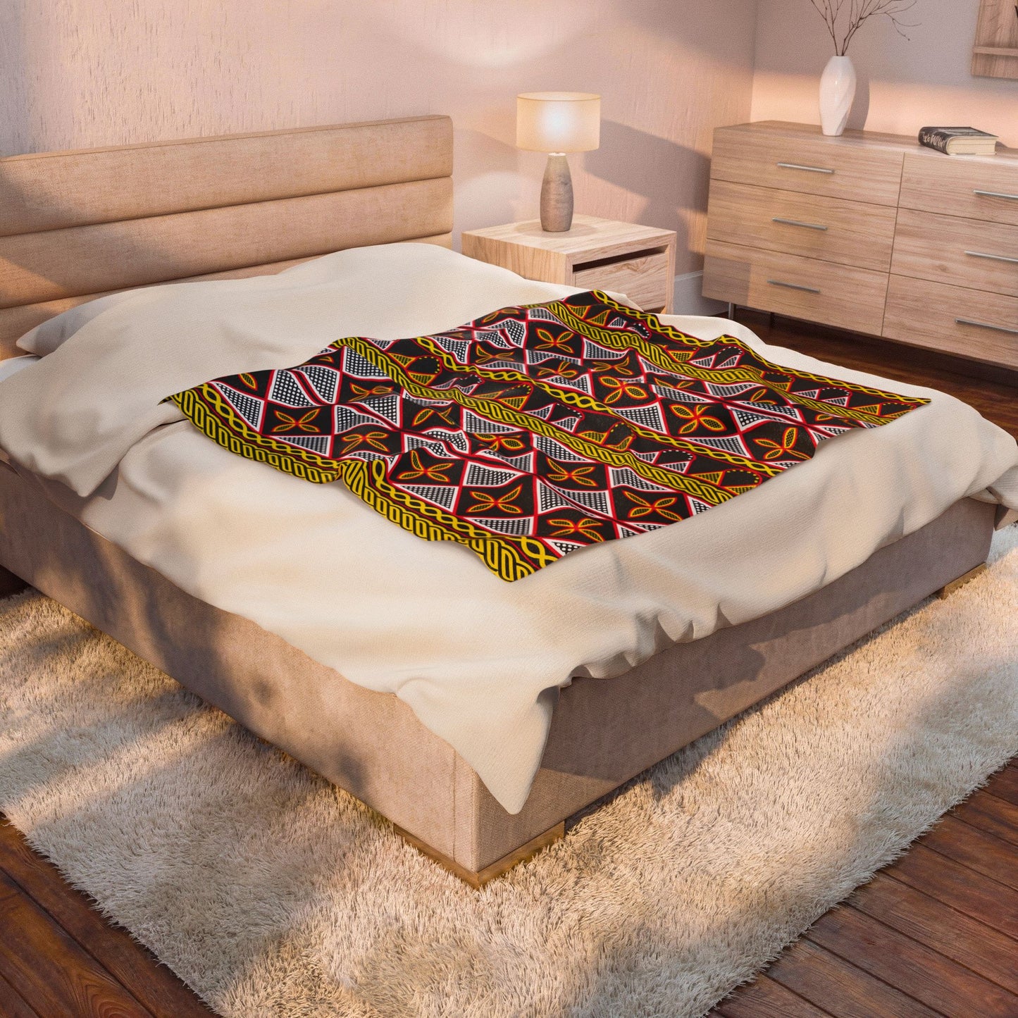 Yellow Toghu Velveteen Plush Blanket