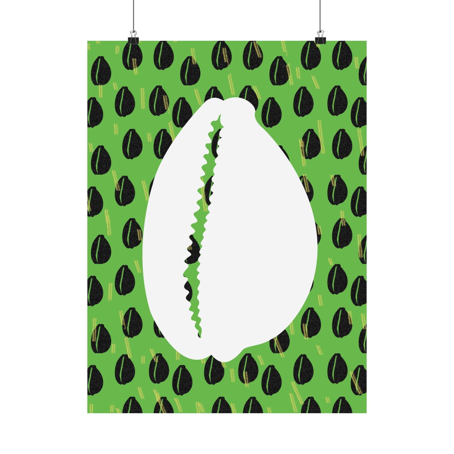 Currency Exchange - Cowries Green Premium Matte Vertical Posters