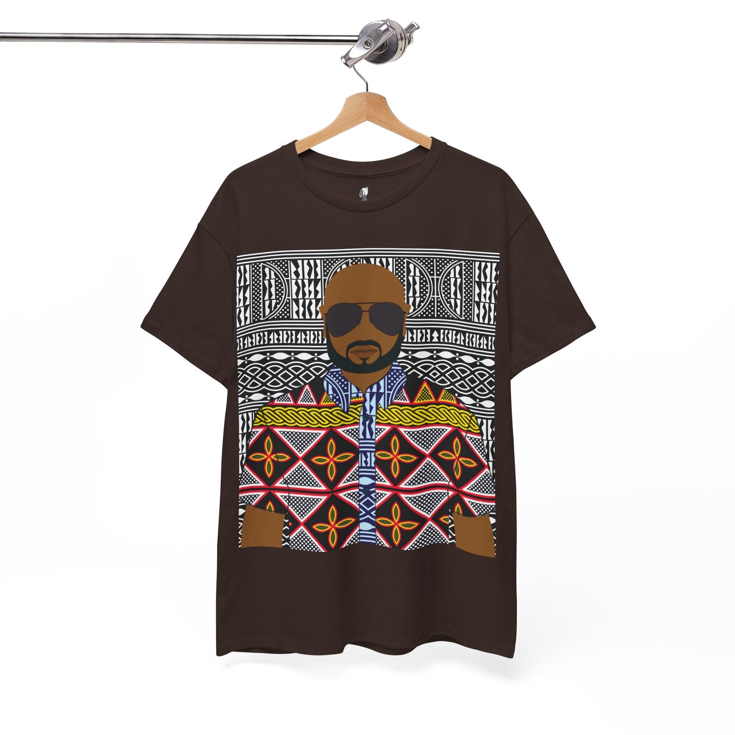 Le Monsieur Yellow Toghu on BW Ndop Unisex Heavy Cotton Tee