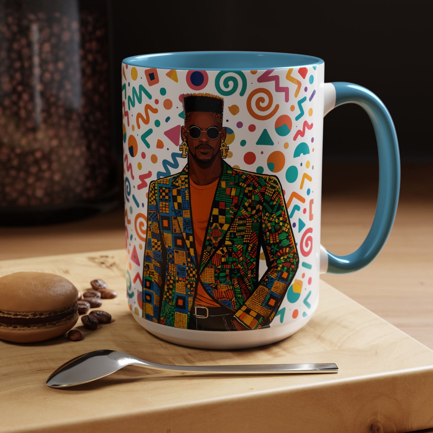 Personalized, Hustle Never Sleeps Two-Tone Ceramic Mug  (6 Colors , 11oz & 15oz)