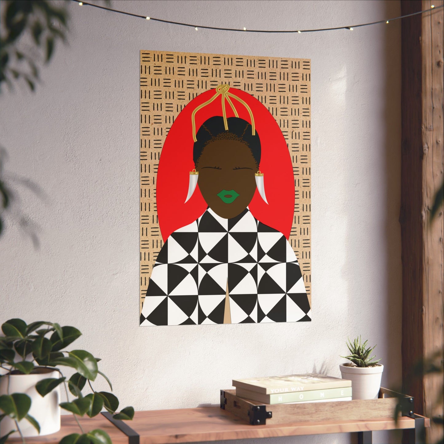 Sunny Babe(Chocolate) Hair Premium Matte Vertical Posters